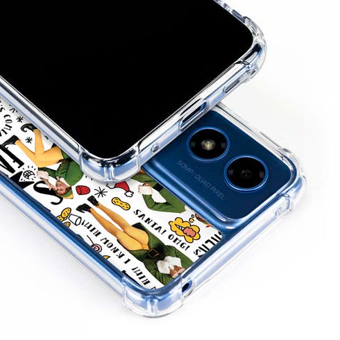 Elf Pattern Moto G 5G (2024) Clear Case