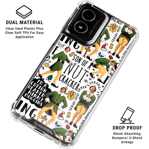 Elf Pattern Moto G Power 5G (2024) Clear Case