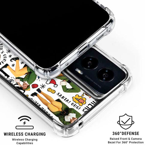 Elf Pattern Moto G Power 5G (2024) Clear Case