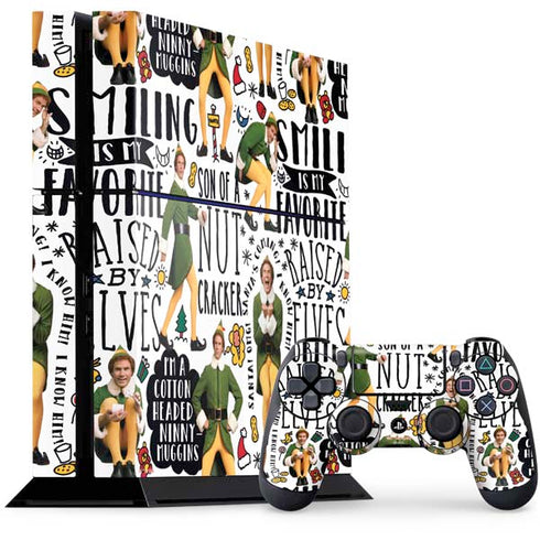 Elf Pattern PS4 Console and Controller Bundle Skin