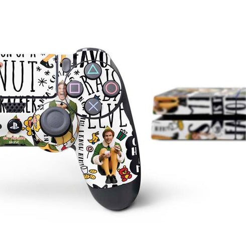 Elf Pattern PS4 Console and Controller Bundle Skin