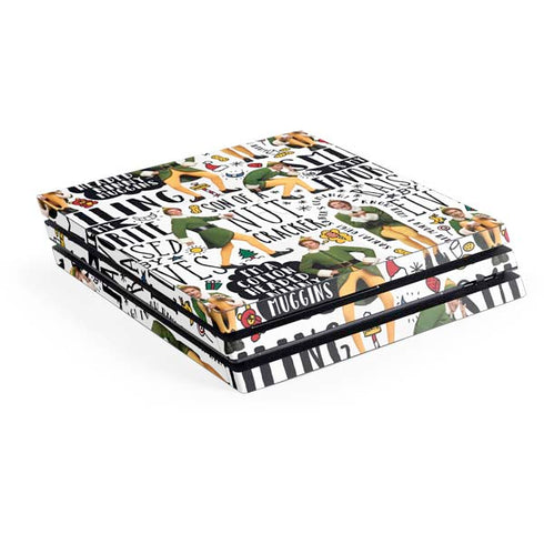 Elf Pattern PS4 Pro Console Skin