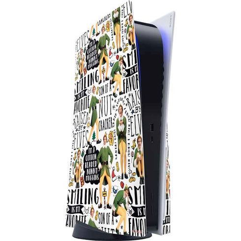 Elf Pattern PS5 Console Skin