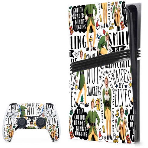 Elf Pattern PS5 Pro Bundle Skin