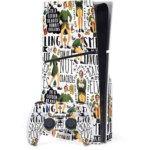 Elf Pattern PS5 Slim Disk Bundle Skin