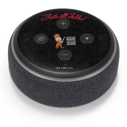 Looney Tunes Elmer Fudd Thats All Folks Amazon Echo Dot Skin