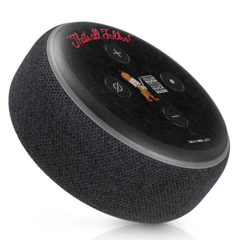 Looney Tunes Elmer Fudd Thats All Folks Amazon Echo Dot Skin