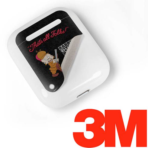 Looney Tunes Elmer Fudd Thats All Folks Apple AirPods Skin