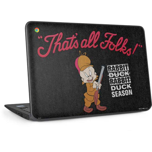 Looney Tunes Elmer Fudd Thats All Folks HP Chromebook Skin