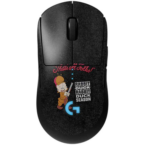 Looney Tunes Elmer Fudd Thats All Folks G Pro Wireless Gaming Mouse Skin