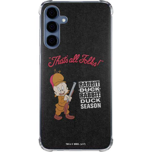 Looney Tunes Elmer Fudd Thats All Folks Galaxy A55 5G Clear Case
