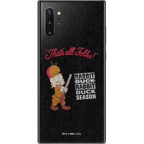 Looney Tunes Elmer Fudd Thats All Folks Galaxy Note 10 Plus Skin