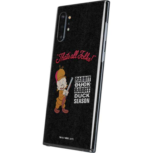 Looney Tunes Elmer Fudd Thats All Folks Galaxy Note 10 Plus Skin