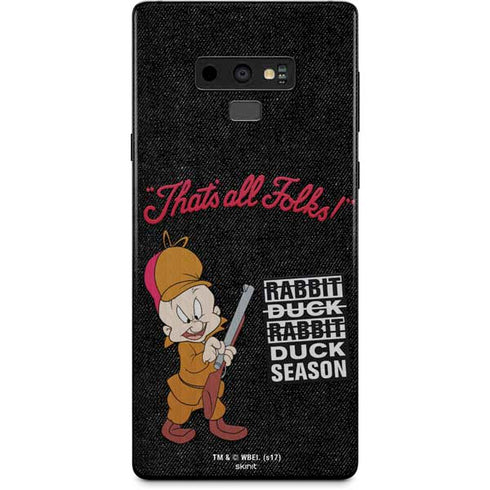 Looney Tunes Elmer Fudd Thats All Folks Galaxy Note 9 Skin