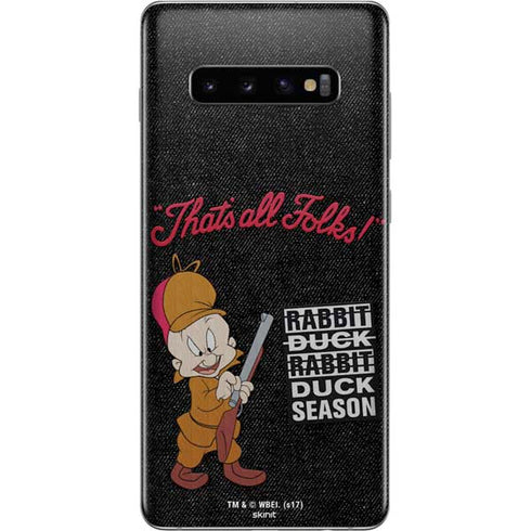 Looney Tunes Elmer Fudd Thats All Folks Galaxy S10 Plus Skin
