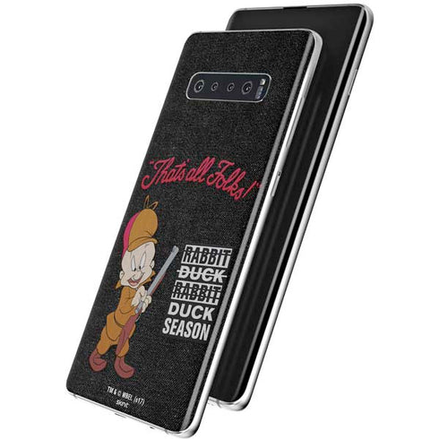 Looney Tunes Elmer Fudd Thats All Folks Galaxy S10 Skin