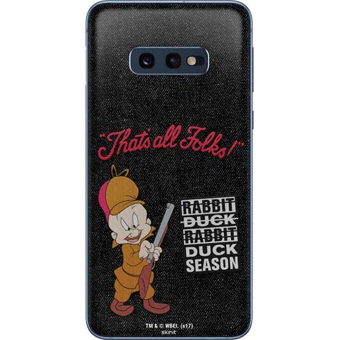 Looney Tunes Elmer Fudd Thats All Folks Galaxy S10e Skin