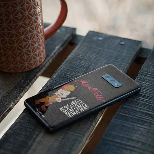 Looney Tunes Elmer Fudd Thats All Folks Galaxy S10e Skin