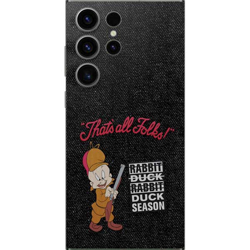Looney Tunes Elmer Fudd Thats All Folks Galaxy S24 Ultra Skin