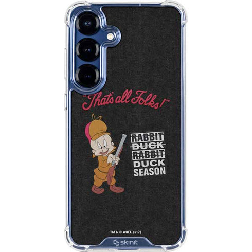 Looney Tunes Elmer Fudd Thats All Folks Galaxy S25 Clear Case