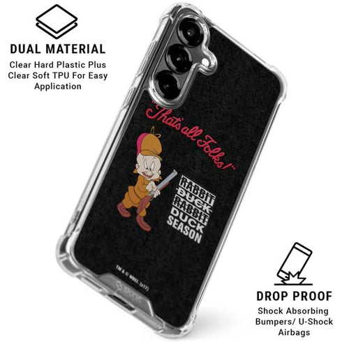 Looney Tunes Elmer Fudd Thats All Folks Galaxy S26 Clear Case