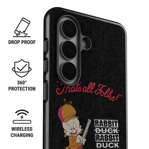 Looney Tunes Elmer Fudd Thats All Folks Galaxy S26 Plus Impact Case