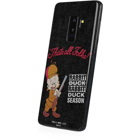 Looney Tunes Elmer Fudd Thats All Folks Galaxy S9 Plus Skin