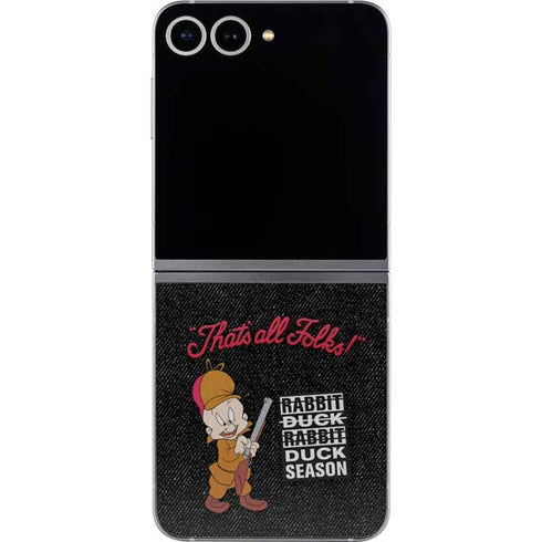 Looney Tunes Elmer Fudd Thats All Folks Galaxy Z Flip6 Skin