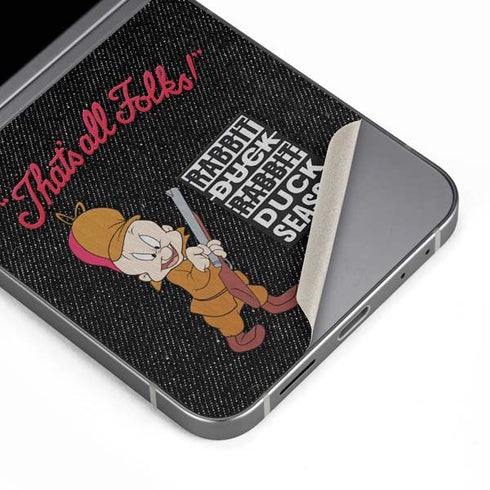 Looney Tunes Elmer Fudd Thats All Folks Galaxy Z Flip6 Skin