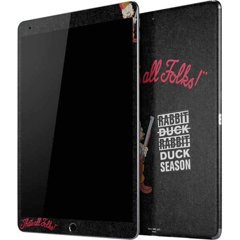 Looney Tunes Elmer Fudd Thats All Folks iPad Skins