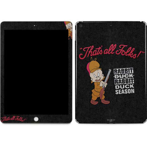 Looney Tunes Elmer Fudd Thats All Folks Apple iPad Skin