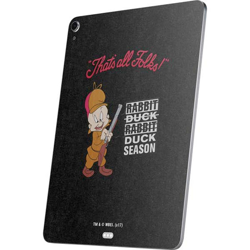 Looney Tunes Elmer Fudd Thats All Folks Apple iPad Air Skin