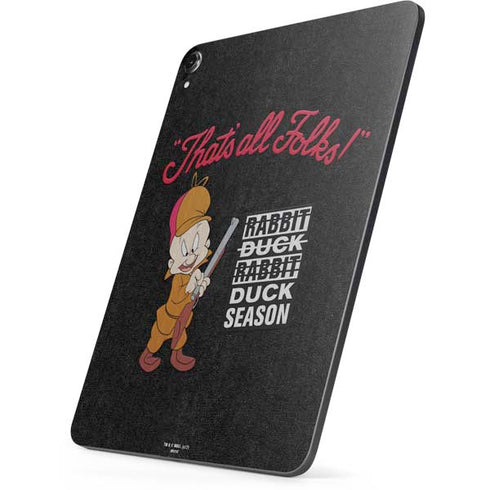 Looney Tunes Elmer Fudd Thats All Folks Apple iPad Pro Skin