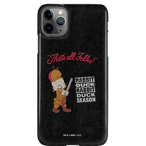 Looney Tunes Elmer Fudd Thats All Folks iPhone Cases