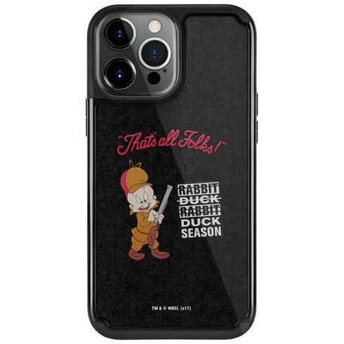 Looney Tunes Elmer Fudd Thats All Folks iPhone Cases
