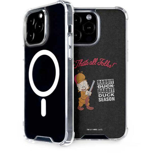 Looney Tunes Elmer Fudd Thats All Folks iPhone Cases