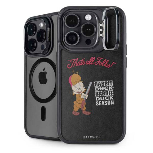 Looney Tunes Elmer Fudd Thats All Folks iPhone 14 Pro Max Kickstand Case