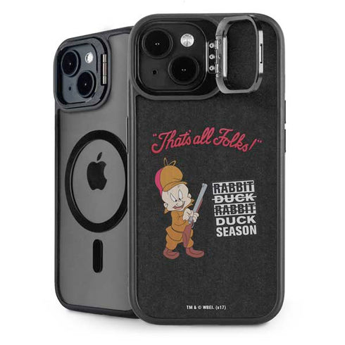 Looney Tunes Elmer Fudd Thats All Folks iPhone 15 Kickstand Case