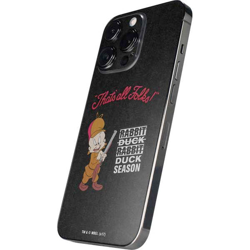 Looney Tunes Elmer Fudd Thats All Folks iPhone 15 Pro Max Skin