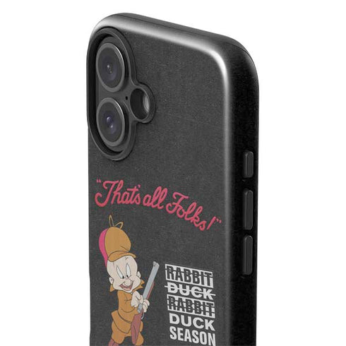 Looney Tunes Elmer Fudd Thats All Folks iPhone 16 Plus Impact Case