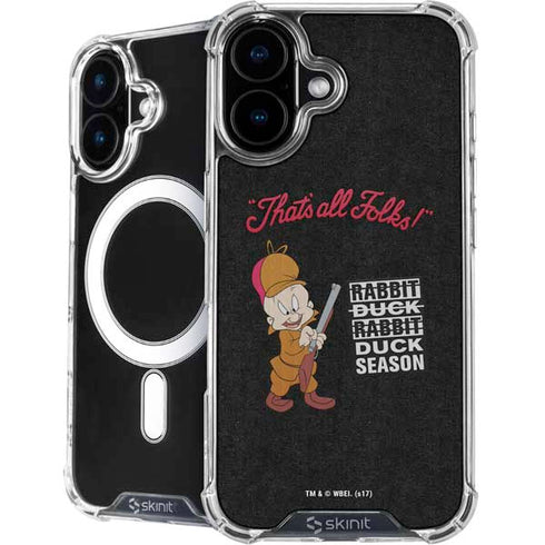 Looney Tunes Elmer Fudd Thats All Folks iPhone 16 Plus MagSafe Case