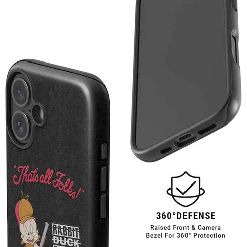 Looney Tunes Elmer Fudd Thats All Folks iPhone 16 Plus Magsafe Impact Case