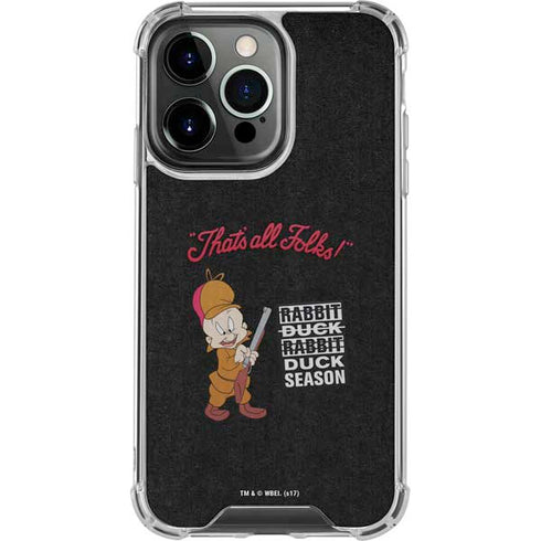 Looney Tunes Elmer Fudd Thats All Folks iPhone 16 Pro Clear Case