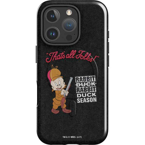 Looney Tunes Elmer Fudd Thats All Folks iPhone 16 Pro Magsafe Impact Case