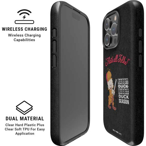 Looney Tunes Elmer Fudd Thats All Folks iPhone 16 Pro Magsafe Impact Case