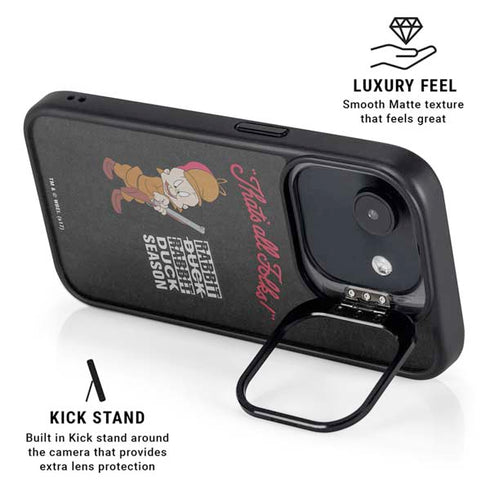 Looney Tunes Elmer Fudd Thats All Folks iPhone 16e Kickstand Case