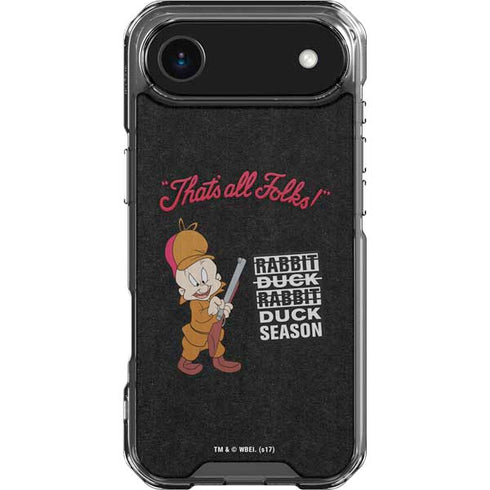 Looney Tunes Elmer Fudd Thats All Folks iPhone 17 Air Clear Case