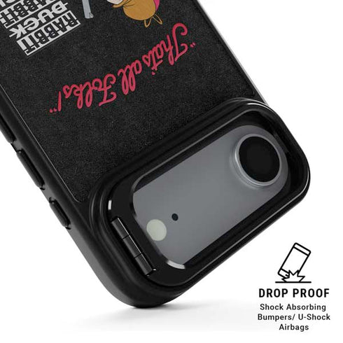 Looney Tunes Elmer Fudd Thats All Folks iPhone 17 Air Kickstand Case
