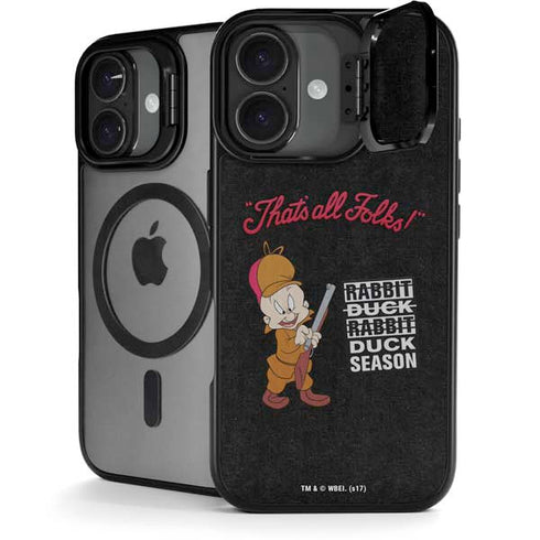 Looney Tunes Elmer Fudd Thats All Folks iPhone 17 Kickstand Case