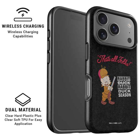 Looney Tunes Elmer Fudd Thats All Folks iPhone 17 Pro Magsafe Impact Case
